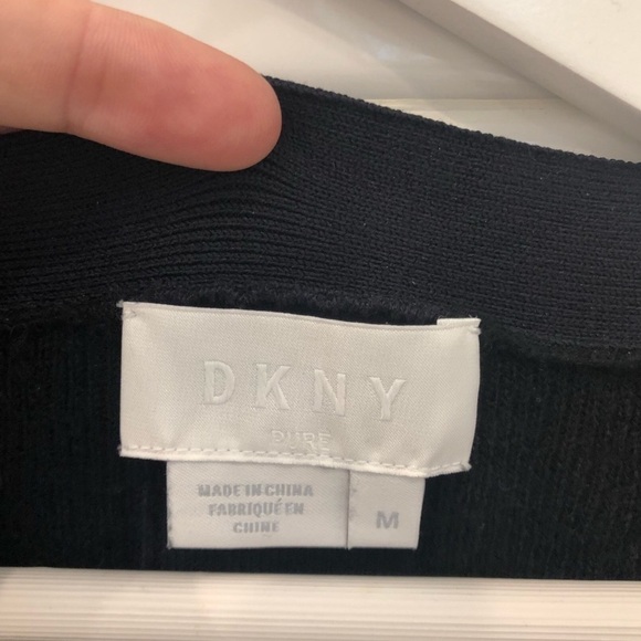 DKNY Pure Cardigan With Open Back And Step Hem - Picture 5 of 6